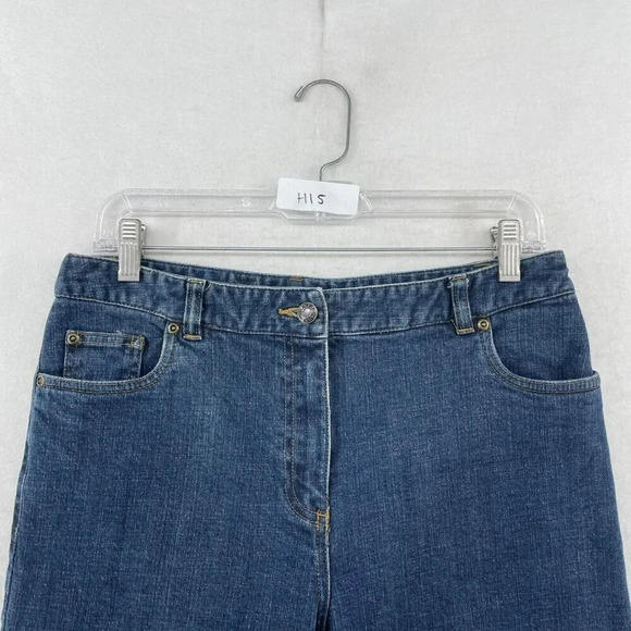 Charter Club Jeans Women's Sz 8P Blue Laura Fit Straight High-Rise Stretch Denim - Picture 11 of 11